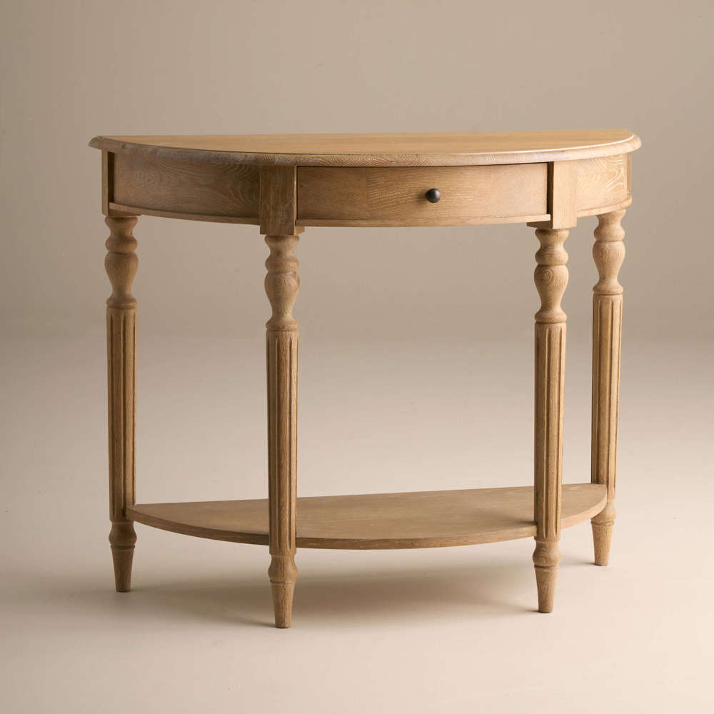 Lyon Console Table, Weathered Oak